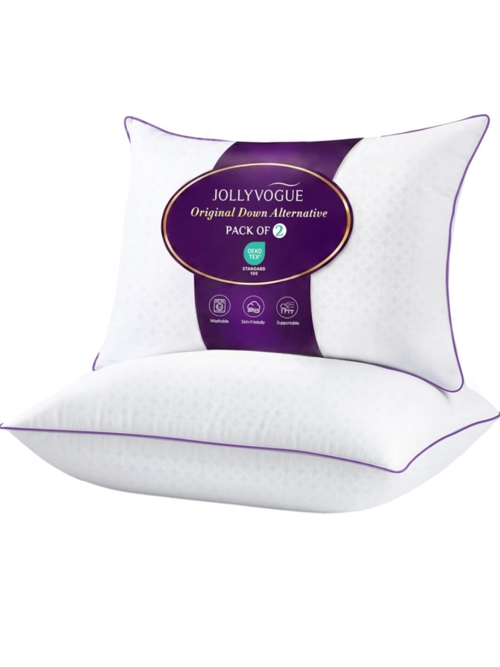 NEW Hotel Quality Pillows (Set of 2) - Soft Supportive & Cozy